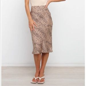 Petal & Pup Lively Skirt - Beige Animal Print